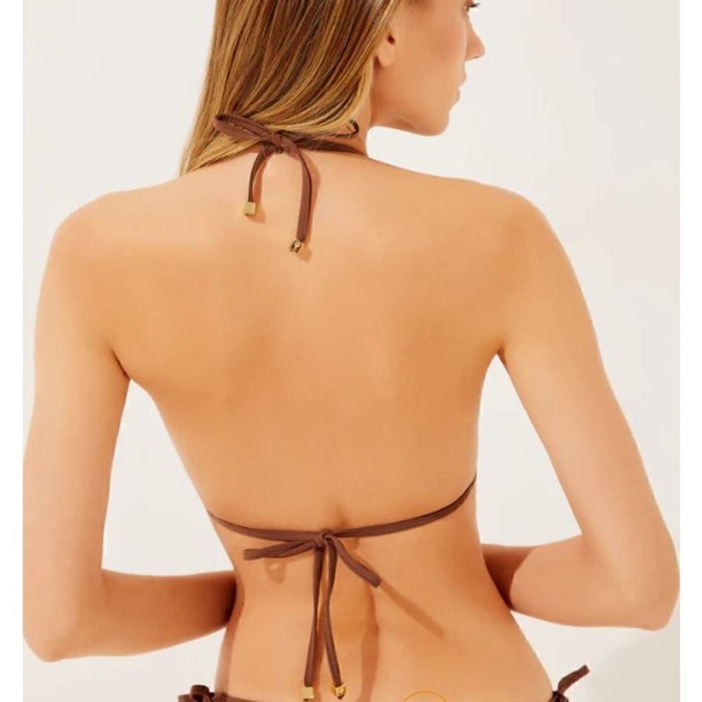 Agua de Coco Roots Matelasse Bikini Top NWT Sz. S - Picture 2 of 4